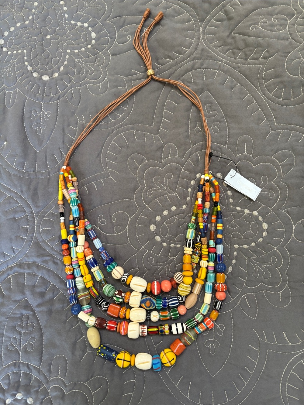Multi-Color, Multi-Strand, Beaded Statement Necklace by Chico’s